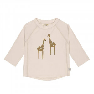 Majica za plivanje  - UV PROTECT - bijela s motivom žirafe 